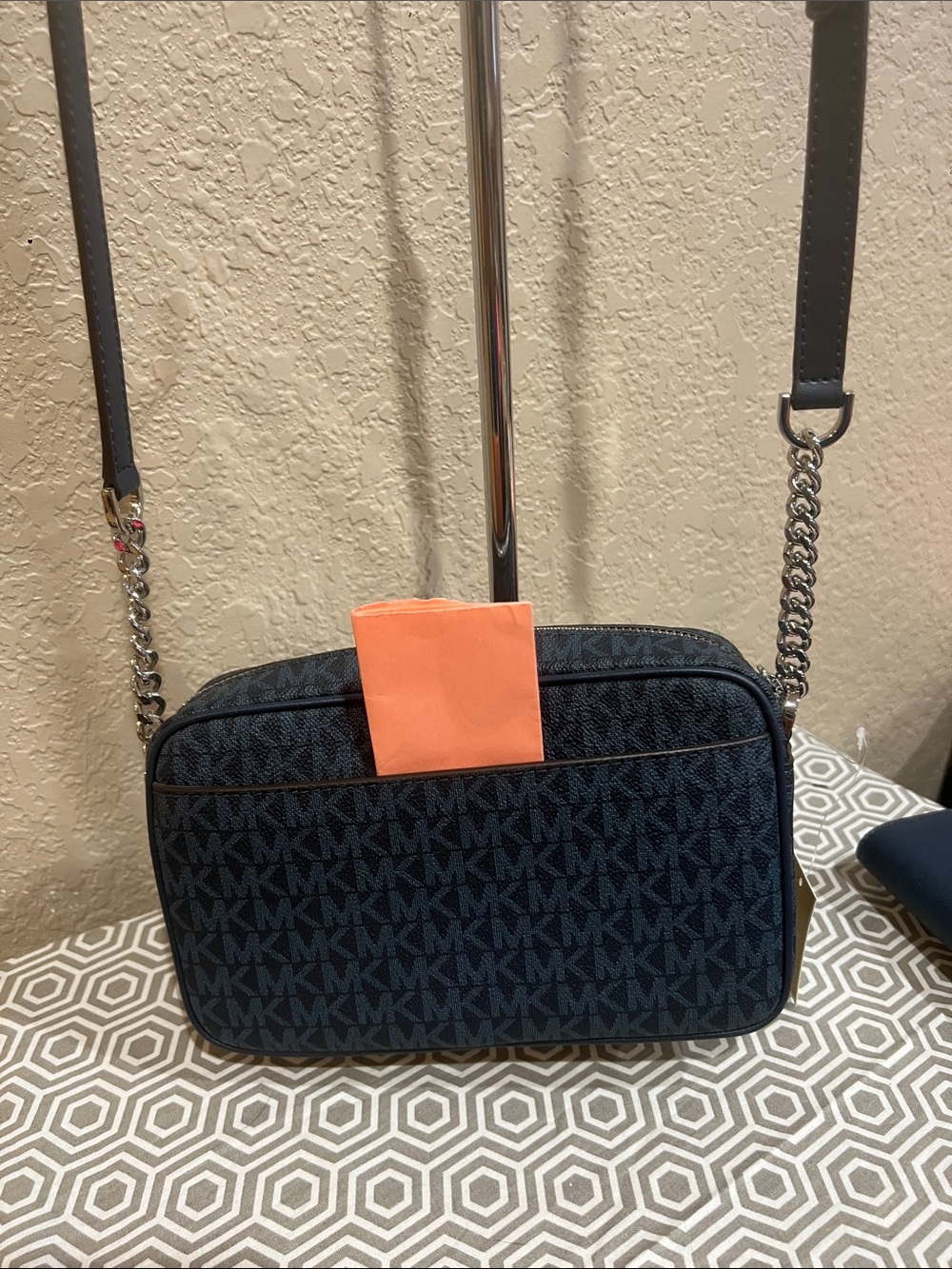 Michael Kors MD PKT camera xbody jet set travel ADMIRAL color & wallet - Picture 8 of 13
